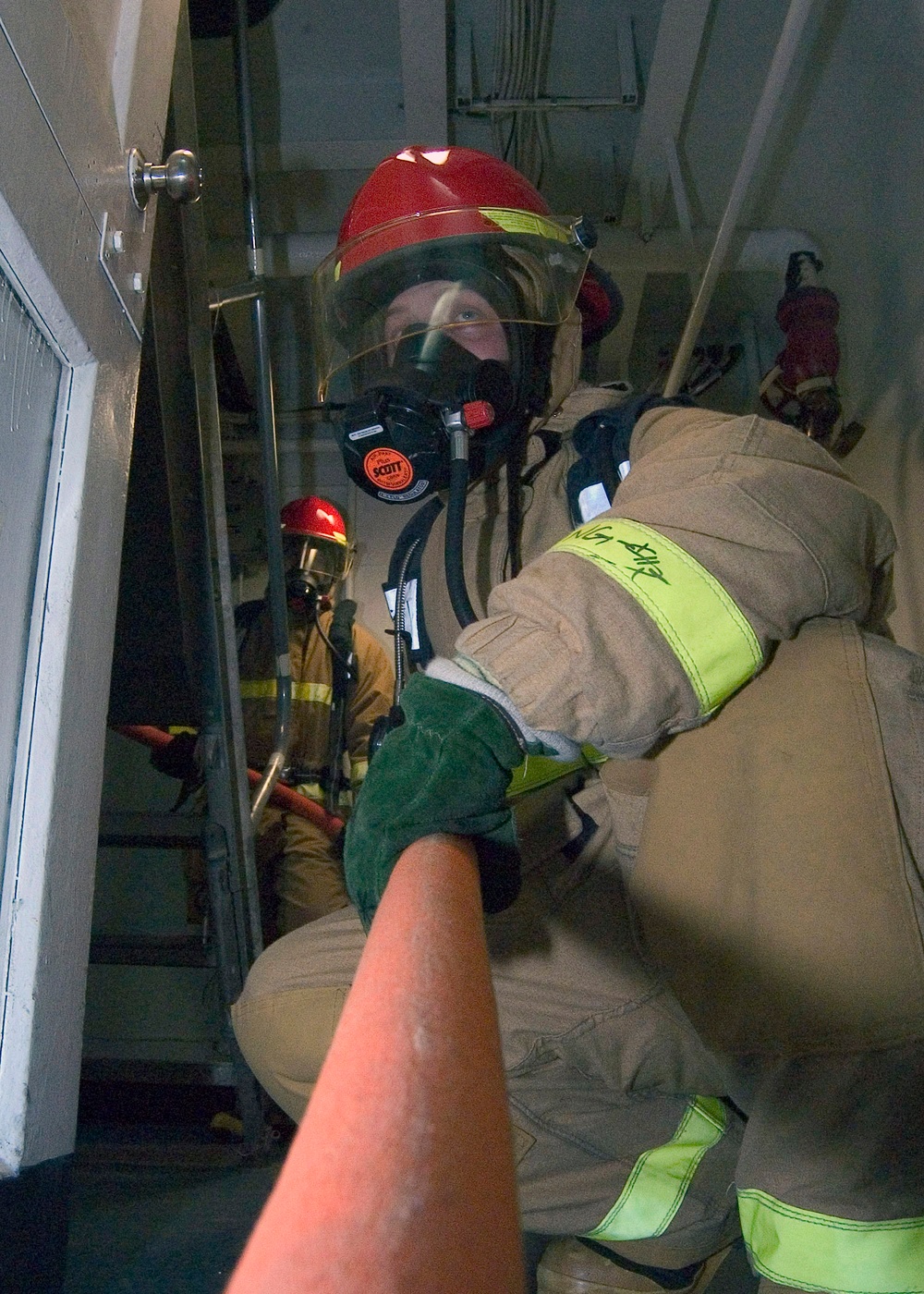 general quarters drill aboard USS Blue Ridge