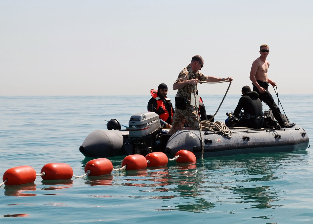 Mine countermeasure training exercise