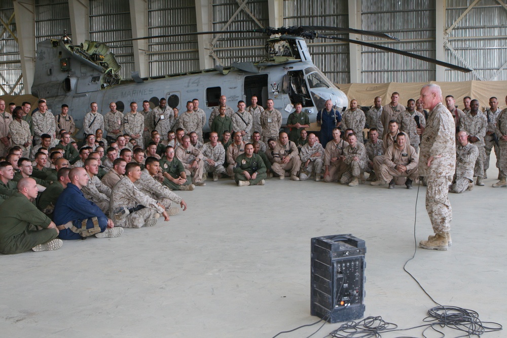 Meeting at Kandahar Air Field