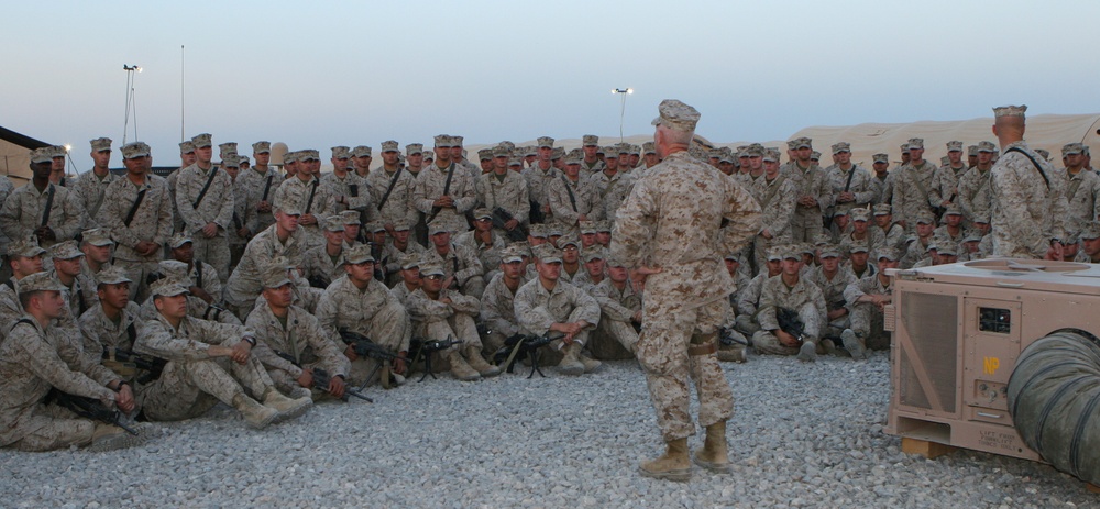 Meeting at Kandahar Air Field