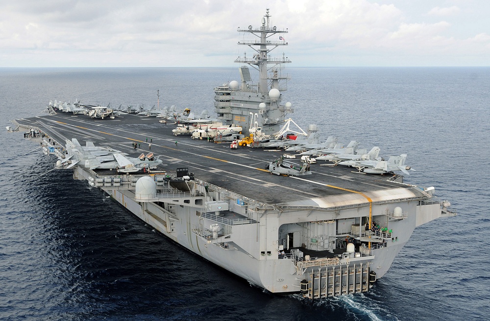 USS Ronald Reagan assist in relief efforts in the wake of Typhoon Fengshen