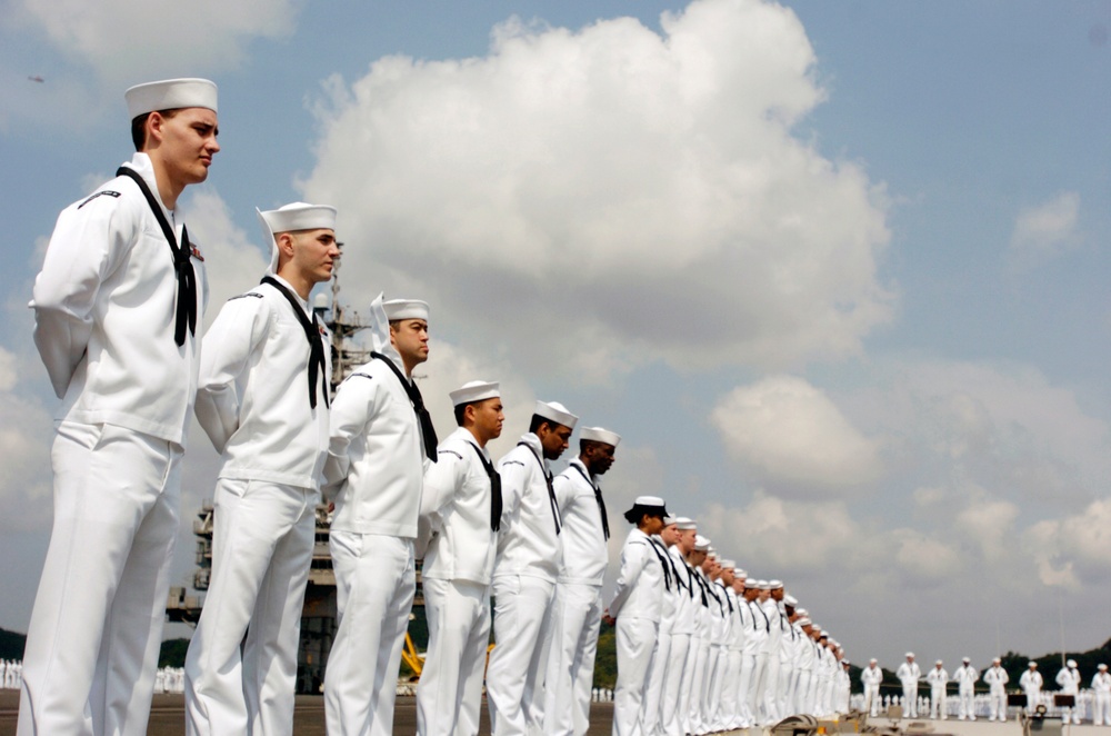 USS Kitty Hawk departs Japan for the last time