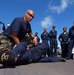 USS Harpers Ferry Sailors learn combat techniques
