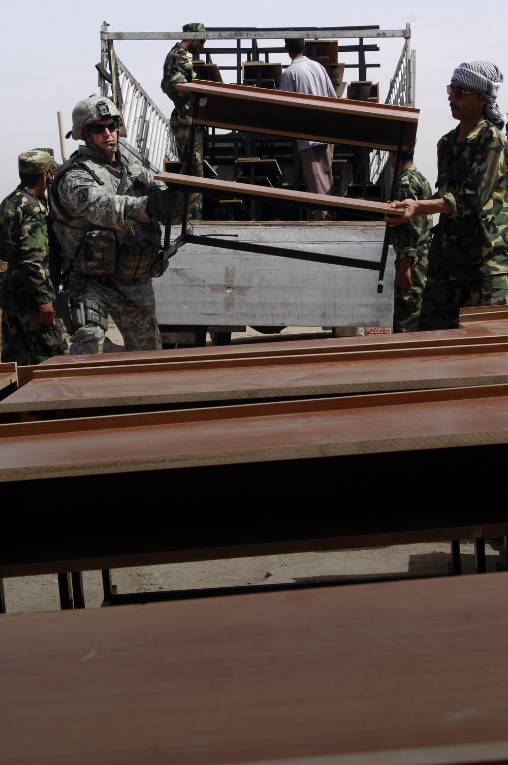 Desks delivered to Nawaful school