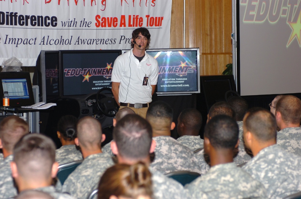 'Save A Life Tour' brings drunk driving message to First Team troopers