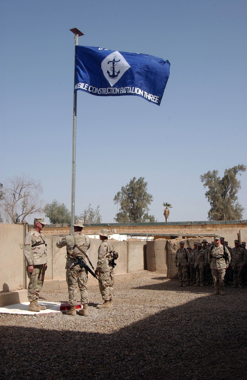 Transfer of Authority ceremony at Camp Ramadi