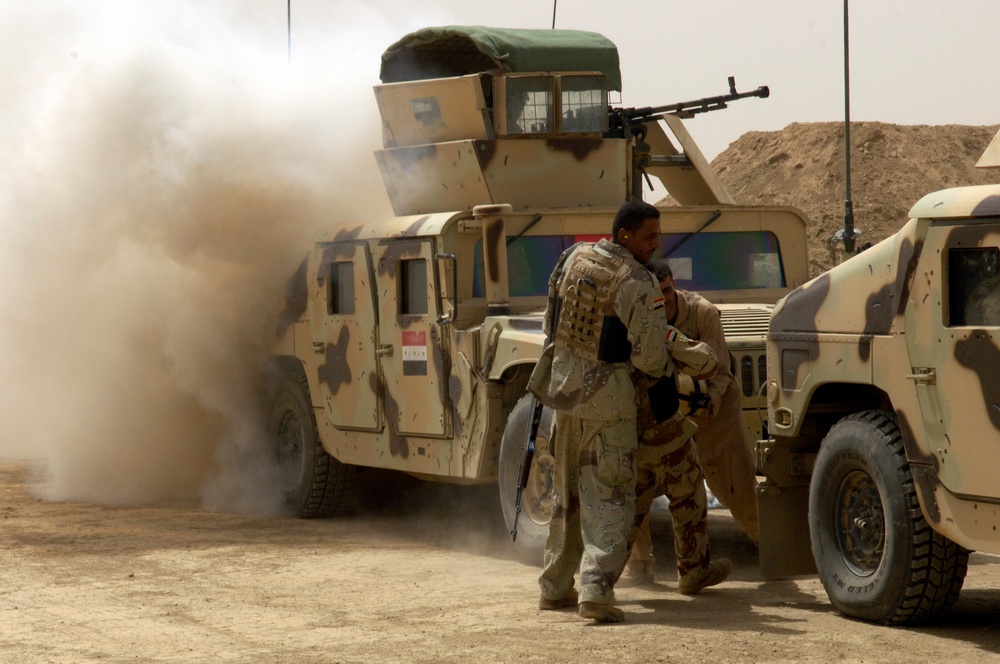 Iraqi Army Conducts IED Reaction Exercise