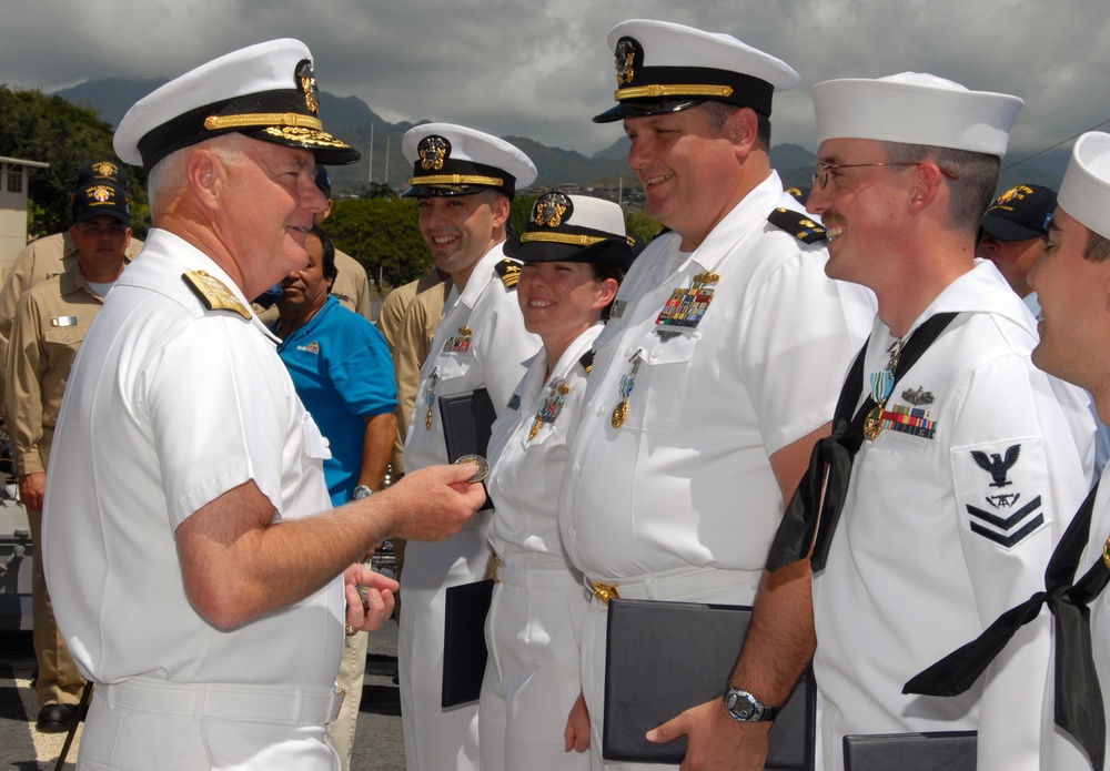 USS Lake Erie Ceremony