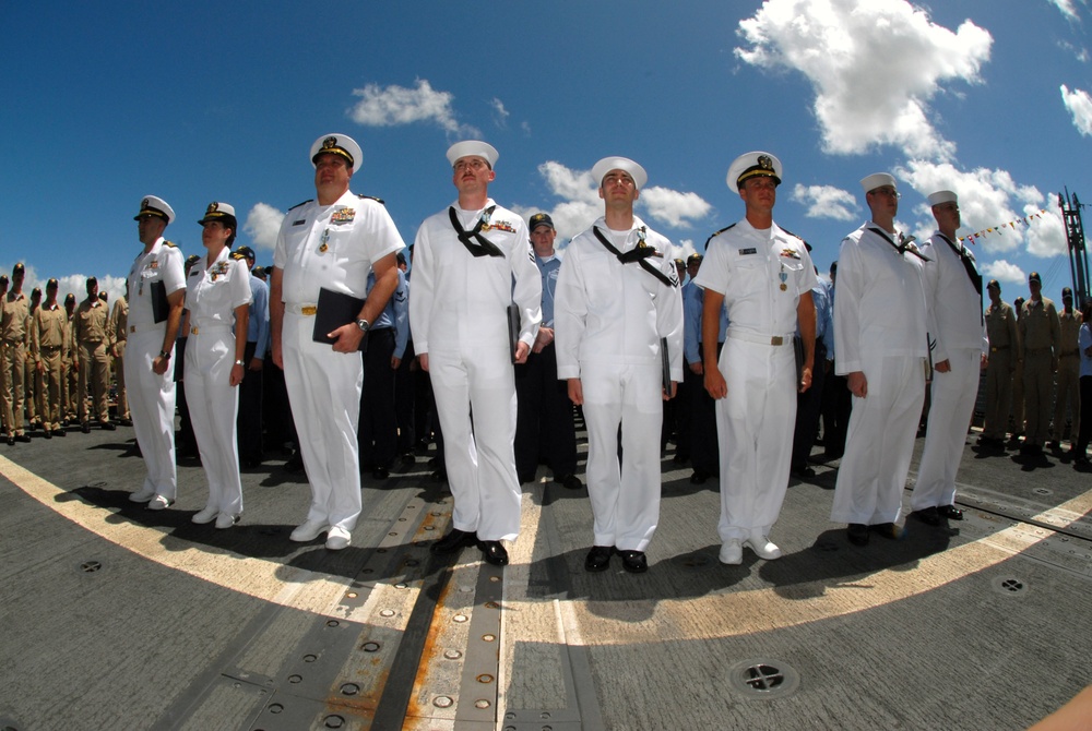 USS Lake Erie Ceremony