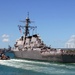 USS Russell departs