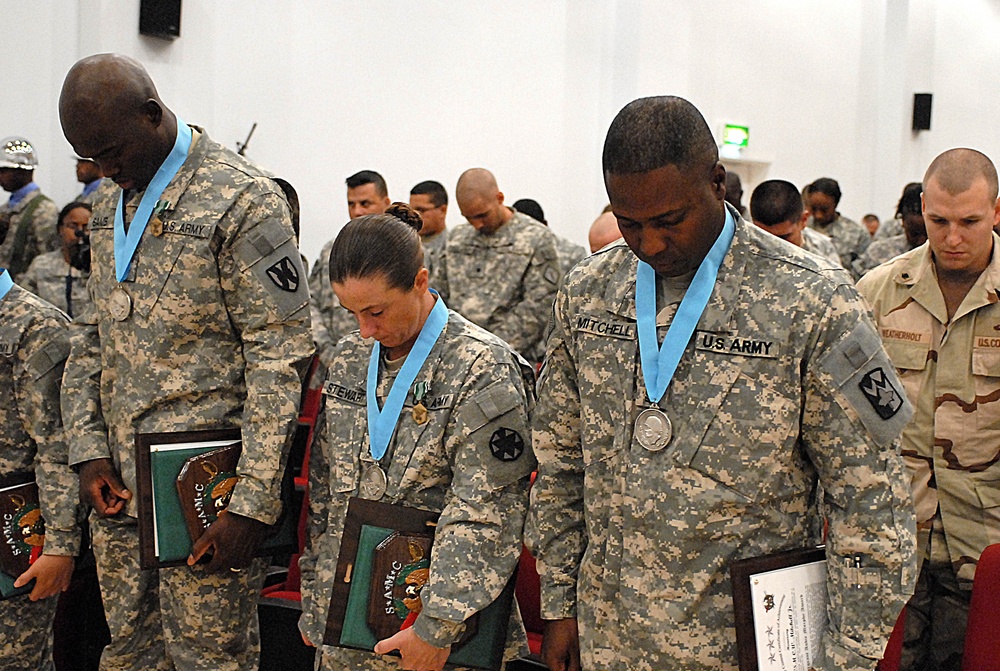 4th Sustainment Brigade Soldiers Inducted into Audie Murphy Club