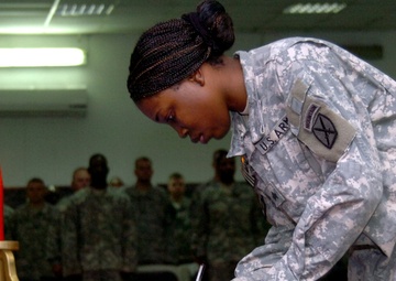 Support Battalions Induct 23 Soldiers Into NCO Corps