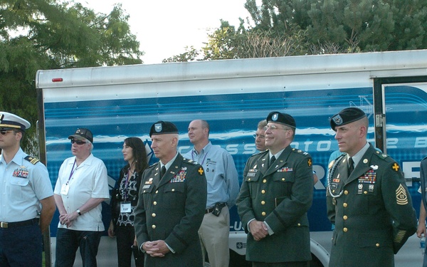 Paratroopers Awe Crowd Attending Kup's Purple Heart Cruise at Navy Pier