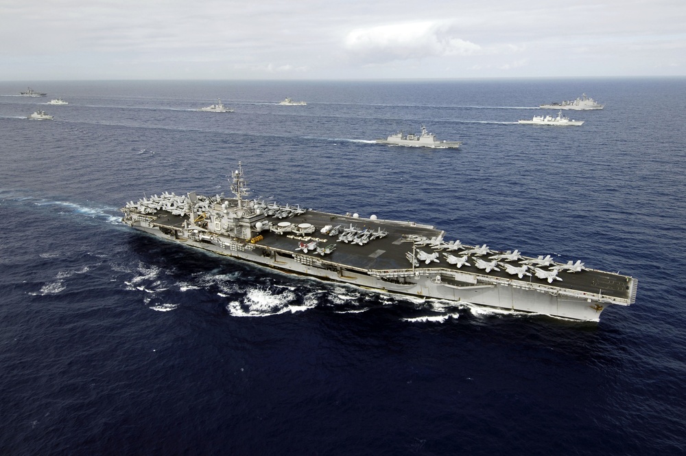 USS Kitty Hawk participates in RIMPAC 2008