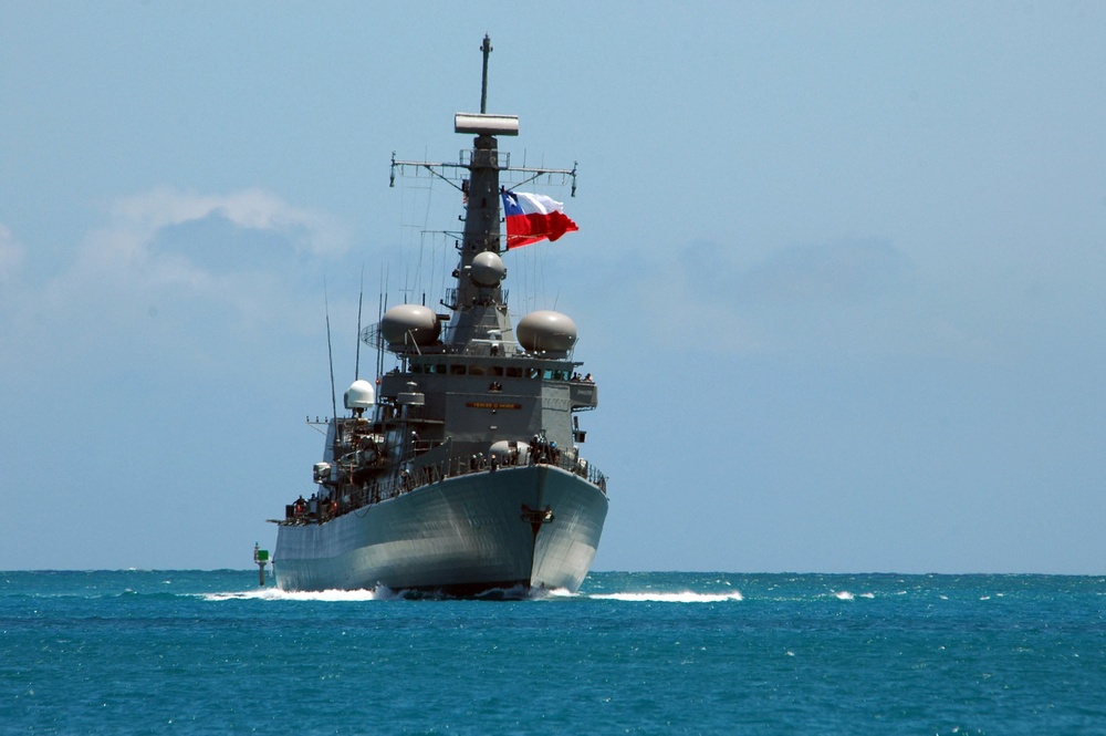 Navy frigates journey