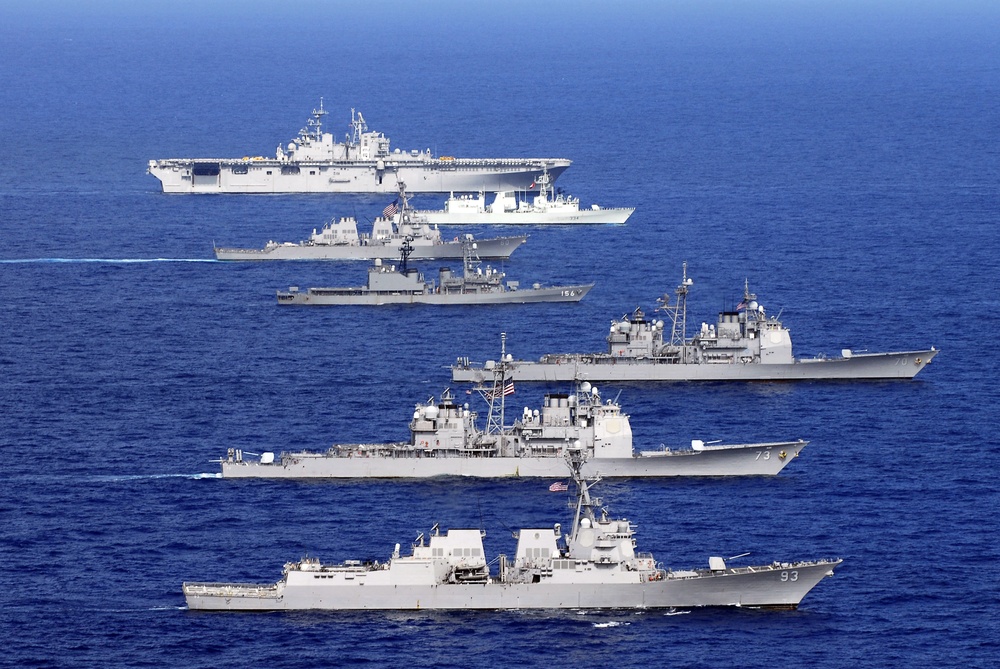 Ships in Formation during RIMPAC 2008