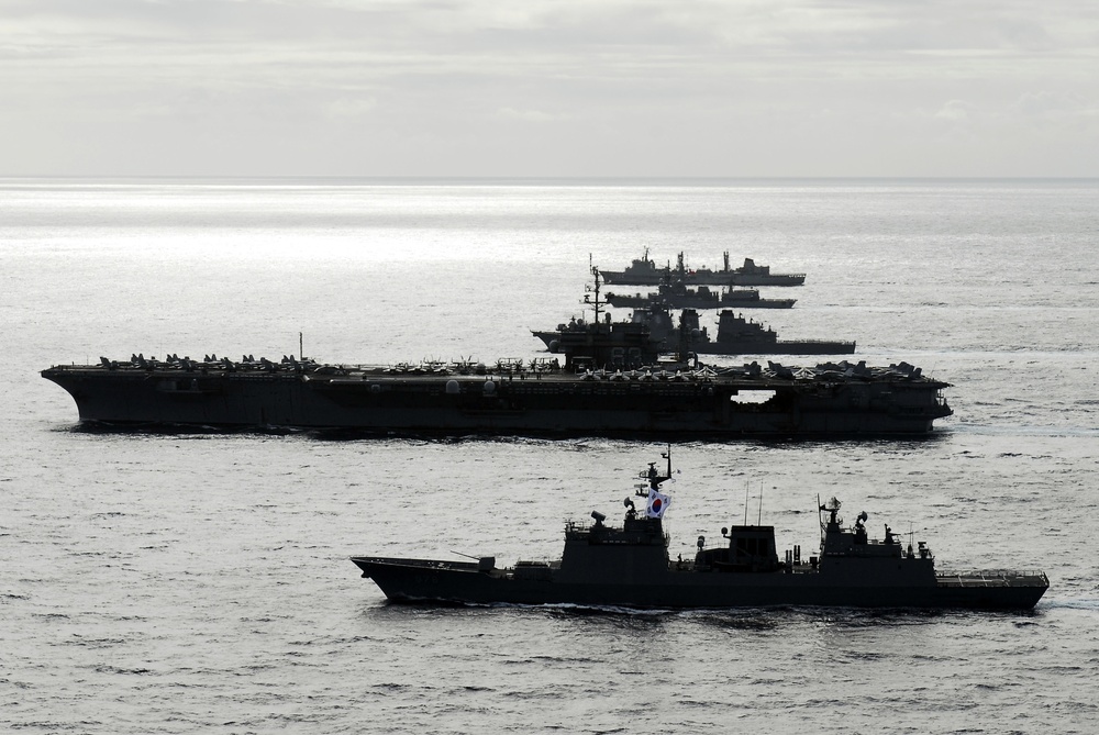 Ships in Formation during RIMPAC 2008