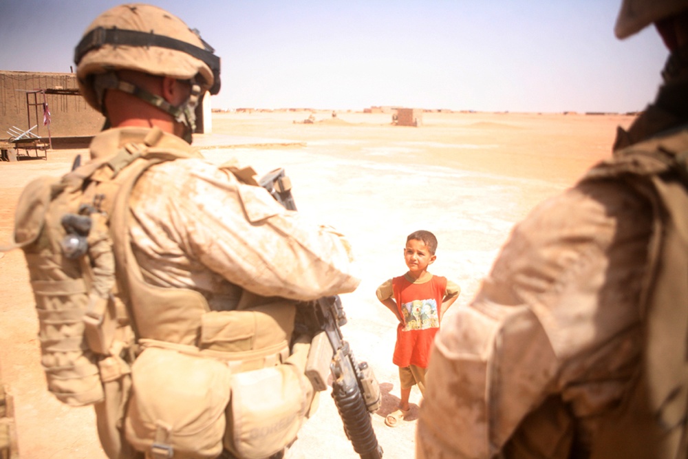 Marines target oil smuggling, protect citizens