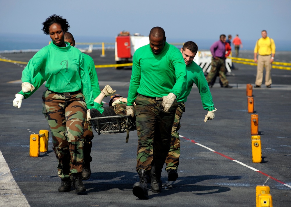 Flight Deck Olympics aboard USS Theodore Roosevelt