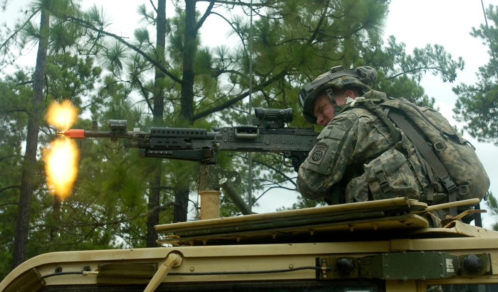 Combat patrol exercise for paratroopers