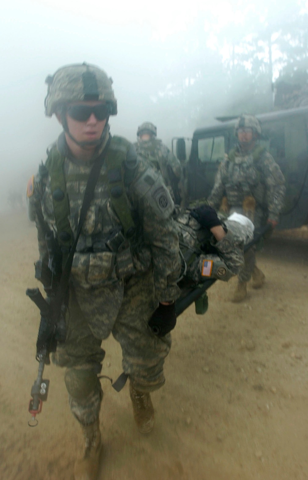 Combat patrol exercise for paratroopers