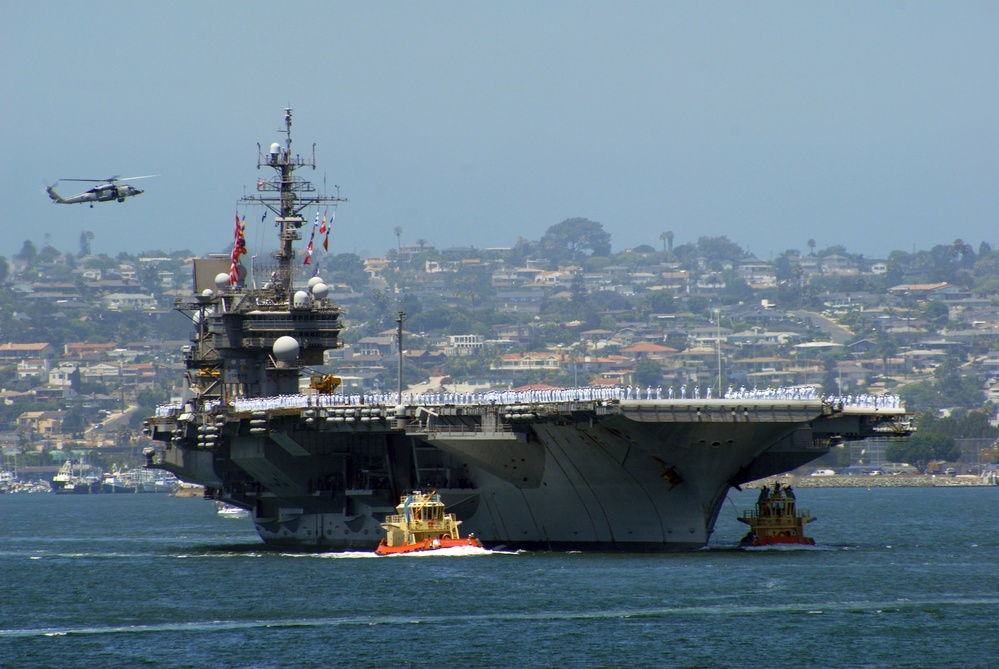 USS Kitty Hawk returns