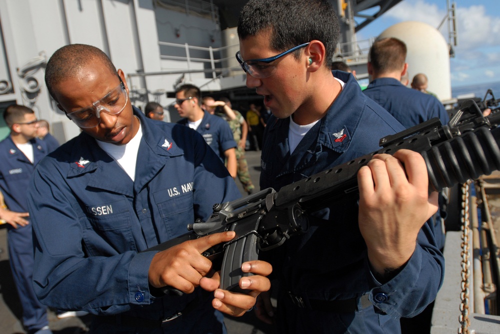 Live-Fire Exercise Aboard USS Ronald Reagan