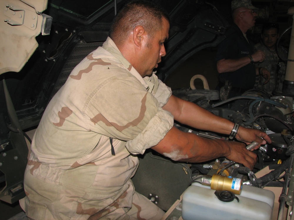 Unsung Heroes – Navy Mechanics Keep the Wheels of the Coalition Force Rolling