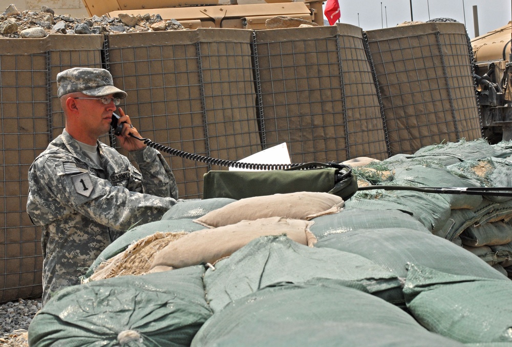 Field Artillery Soldiers man the gun line