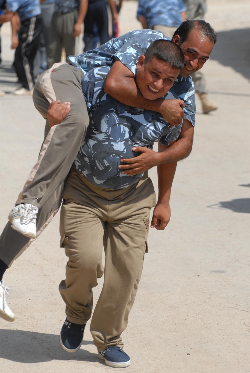 Emergency Response Unit cadets conduct physical training