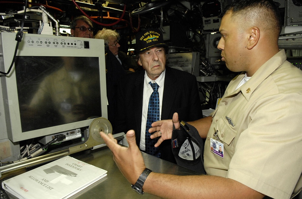 Rip Torn visits USS Philadelphia