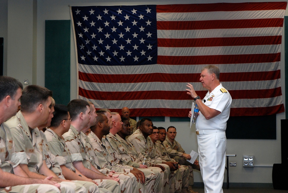 Chief of Naval Operations Adm. Gary Roughead Visits Naval Support Activity, Bahrain
