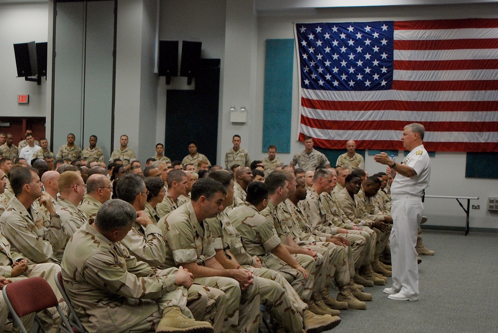 Chief of Naval Operations Adm. Gary Roughead Visits Naval Support Activity, Bahrain