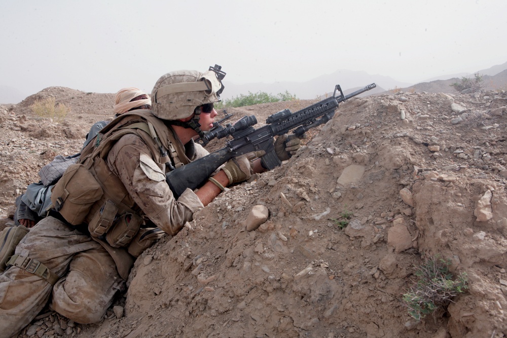 7th Marine Regiment in combat in Afghanistan