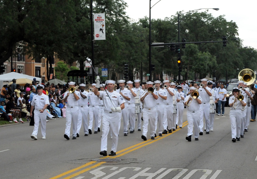 Sailors March in 79th Annual Bud Billiken Parade