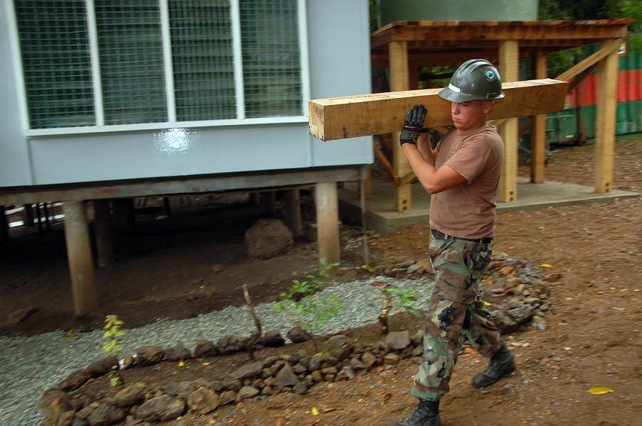 Fixing up a clinic in Papua New Guinea