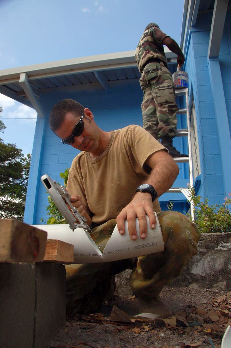 Fixing up a clinic in Papua New Guinea