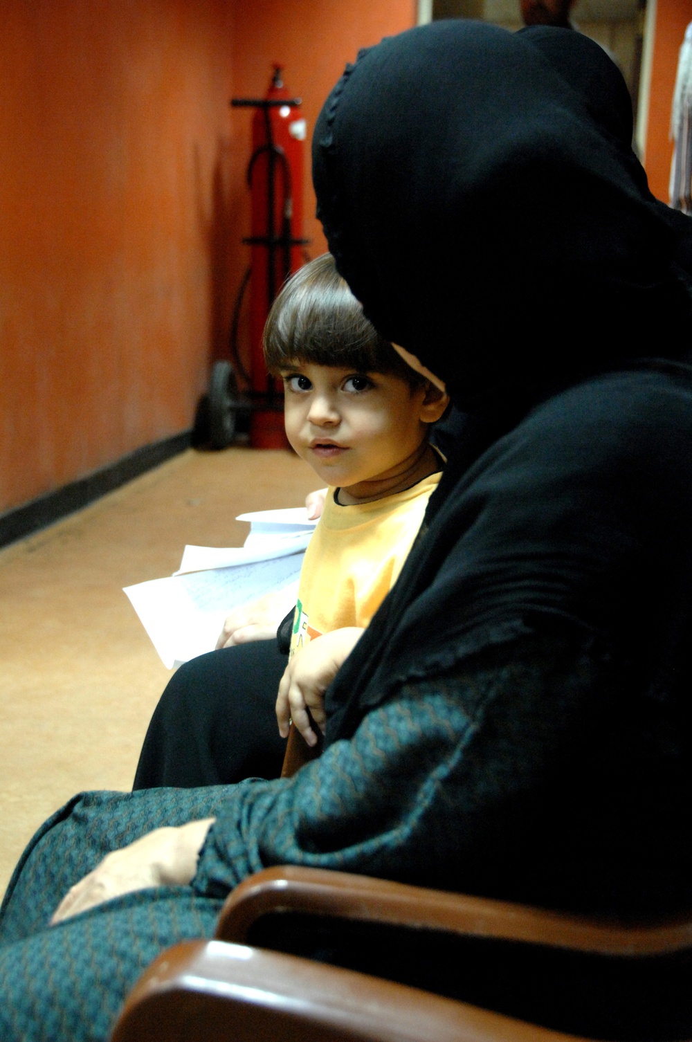 Iraqi Citizens Visit Medical Clinic