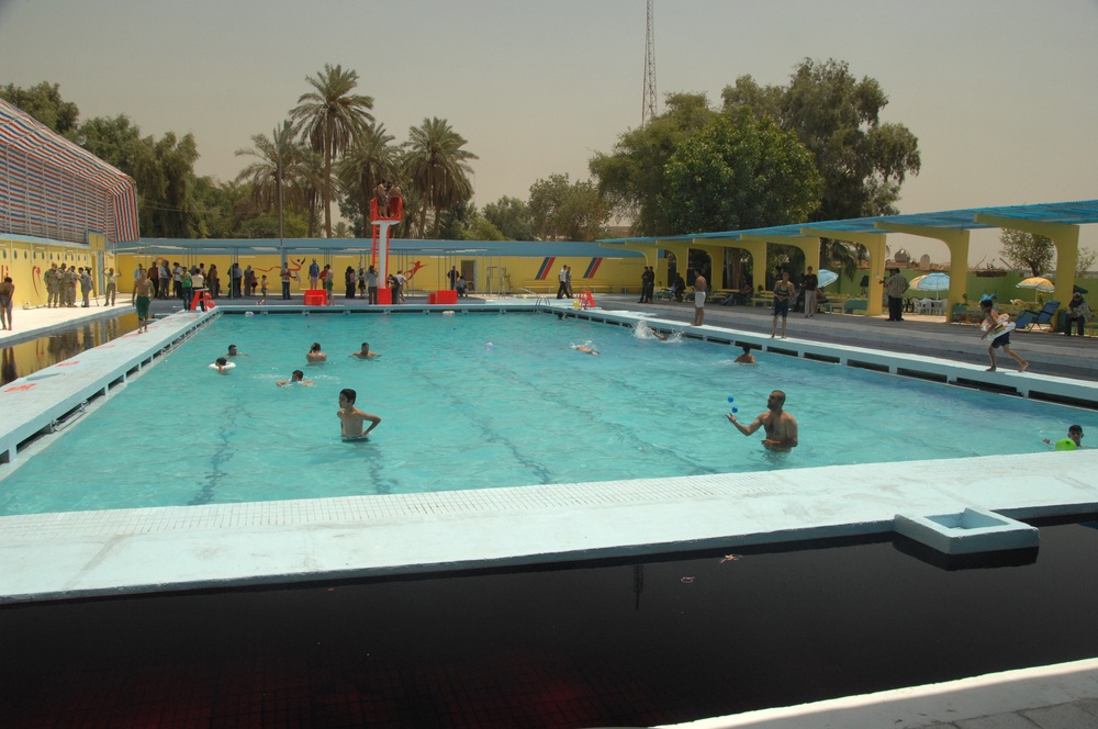 Historic Iraq pool opens