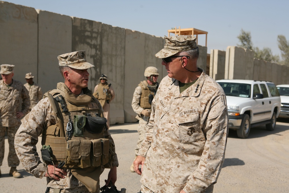 CMC visits Camp Fallujah, speaks about progress