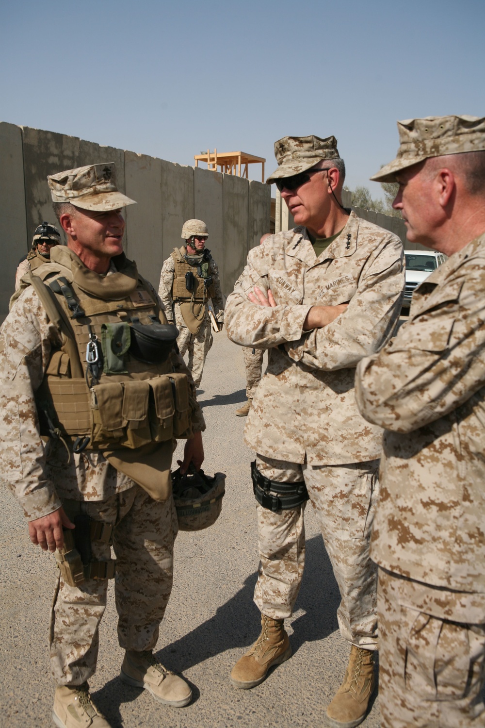 CMC visits Camp Fallujah, speaks about progress