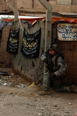 Strike troops continue difficult mission in once "rough area" of Baghdad
