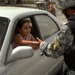 Iraqi National Police Monitor Traffic Checkpoint
