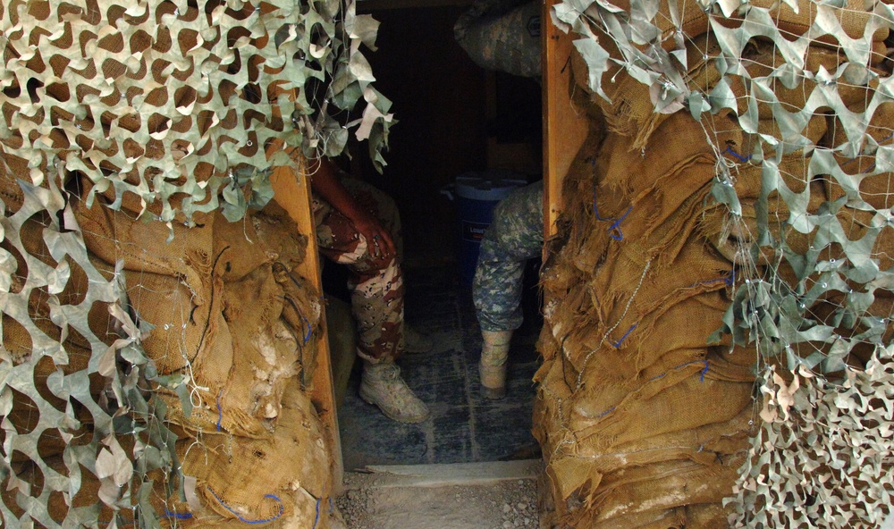 Soldiers at Joint Security Station 2