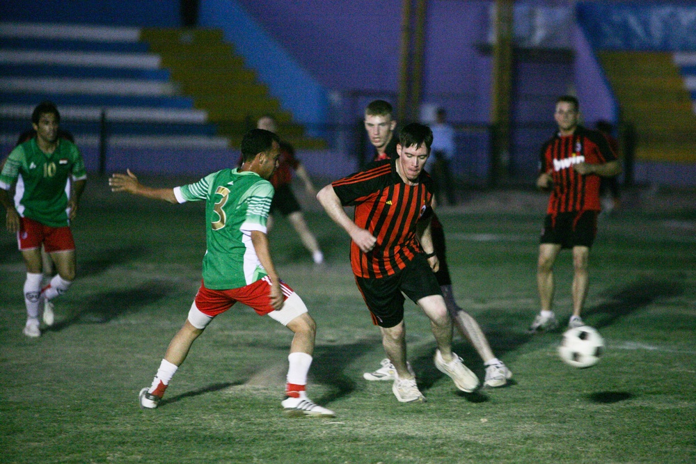 U.S. Marines Sponsor Iraqi Soccer Tournament