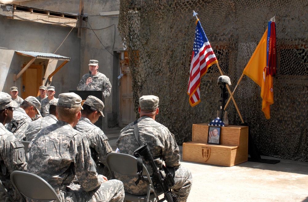 Task Force Raider Remembers Fallen Soldier