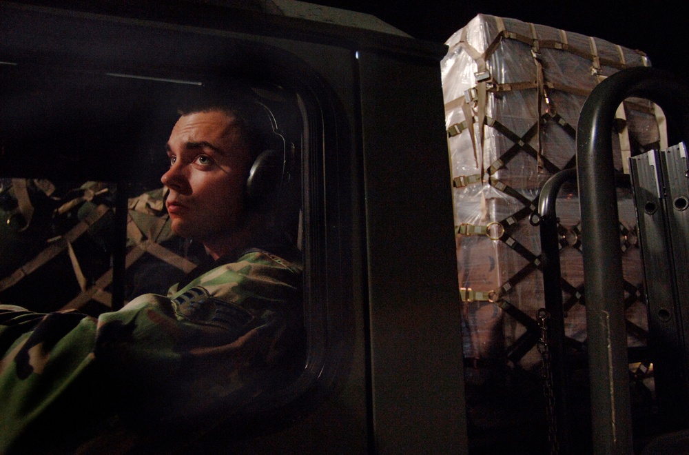 Ramstein Airmen load supplies for Georgia relief mission