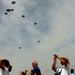 82nd Airborne Division Paratroopers parachute into St. Louis, Mo.