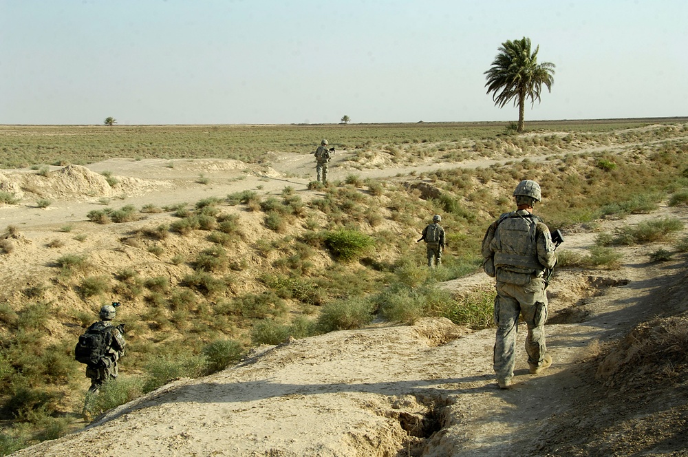 Soldiers Conduct Canal Clearance Mission During Operation Iron Pursuit