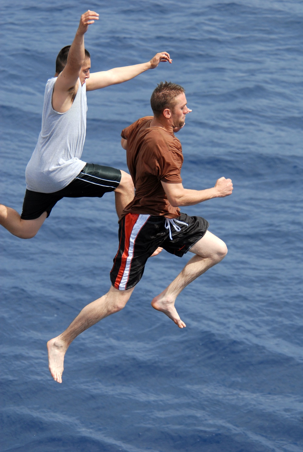 Swim call for USS Howard